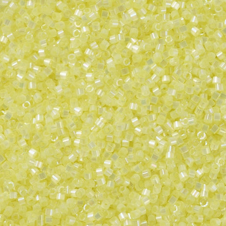 Miyuki Delica Perler, DB 1873, Silk Inside, Dyed Citron AB, 11/0 - Uniq Perler - 0000003477