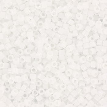 Miyuki Delica Perler, DB 200, Opaque White, 11/0 - Uniq Perler - 1111490291