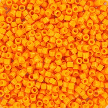 Miyuki Delica Perler, DB 2104, Duracoat Opaque Dyed Kumquat, 11/0 - Uniq Perler - 113317