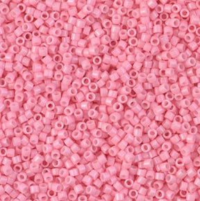 Miyuki Delica Beads, DB 2116, Opaque Light Carnation Duracoat, 11/0 - Uniq Perler - 1255534