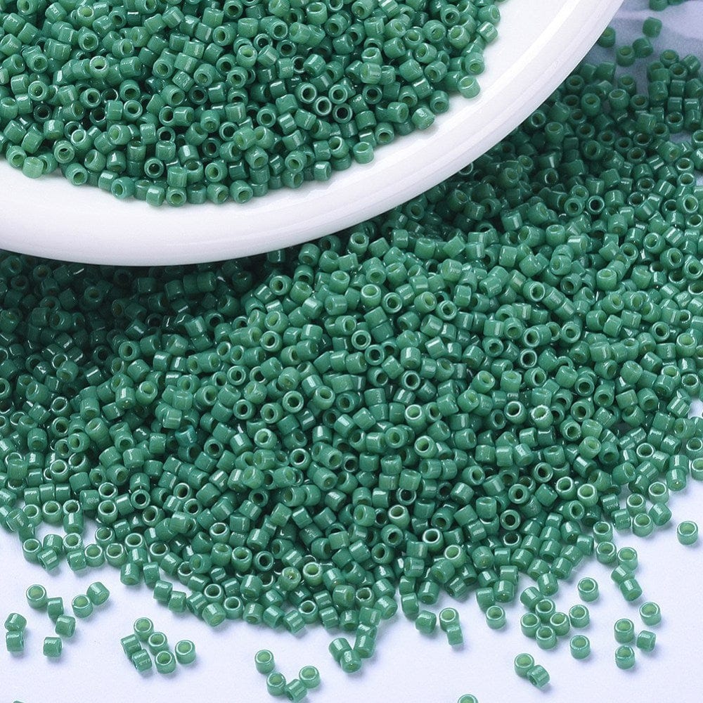 Miyuki Delica Perler, DB 2127, Duracoat Dyed Opaque Spruce, 11/0 - Uniq Perler - 597461