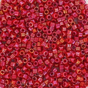 Miyuki Delica Perlen, DB 214, Opaque Luster Rot, 11/0 - Uniq Perler - 113290