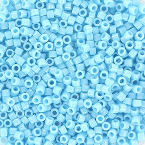 Miyuki Delica Pärlor, DB 215, Opaque Luster Turkosblå, 11/0 - Uniq Perler - 565697