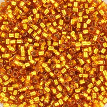 Miyuki Delica Perler - DB 2157, Duracoat Silverlined Dyed Yellow Gold, 11/0 - Uniq Perler - 113323