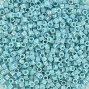 Miyuki Delica Beads, DB 217, Opaque Luster Turquoise Green, 11/0 - Uniq Perler - 113291