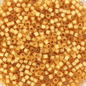 Miyuki Delica Perler – DB 2171, Duracoat Semi Frosted Silverlined Dyed Straw (11/0) - Uniq Perler - DB-2171-50