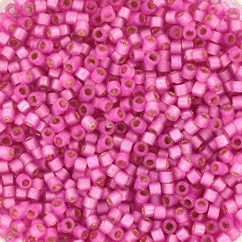 Miyuki Delica Perler, DB 2174, Duracoat, Semi Frosted, Silverlined Dyed Pink, 11/0 - Uniq Perler - 0001489097