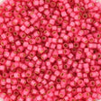 Miyuki Delica Perler, DB 2175, Duracoat Semi Frosted Silverlined Dyed Hibiscus, 11/0 - Uniq Perler - 4674335