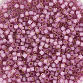 Miyuki Delica Perler – DB 2180, Duracoat Semi Frosted Silverlined Dyed Orchid (11/0) - Uniq Perler - DB-2180-100