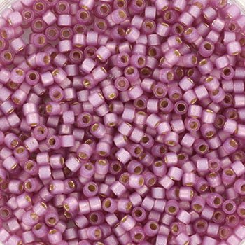 Miyuki Delica Perler – DB 2180, Duracoat Semi Frosted Silverlined Dyed Orchid (11/0) - Uniq Perler - DB-2180-100