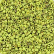 Miyuki Delica Perler, DB 2265, Opaque Picasso Chartreuse, 11/0 - Uniq Perler - 139530