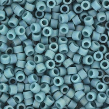 Miyuki Delica Perler, DB 2315, Opaque Glazed Frosted Rainbow Peacock, 11/0 - Uniq Perler - 2221356