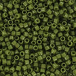 Miyuki Delica Perler, DB 2357, Duracoat Opaque Dyed Moss Green, 11/0 - Uniq Perler - 6532791