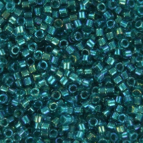 Miyuki Delica Beads, DB 2380, Fancy Lined Teal, 11/0 - Uniq Perler - 22119954