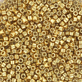 Miyuki Delica Perlen, DB 2501, Duracoat Galvanized Blassgold, 11/0 - Uniq Perler - 113328