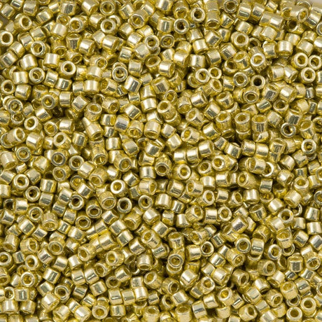 Miyuki Delica Perler, DB 2502, Duracoat, Galvanized Yellow, 11/0 - Uniq Perler - 551199