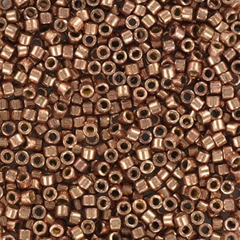 Miyuki Delica Perler, DB 2504, Duracoat Galvanized Rose Champagne, 11/0 - Uniq Perler - 114356