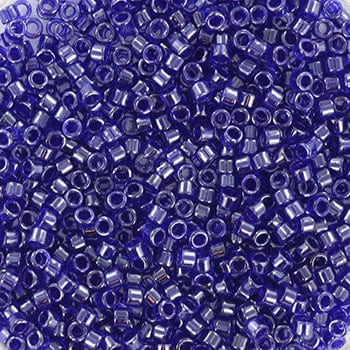 Miyuki Delica Perler, DB 277, Transparant Luster Cobalt, 11/0 - Uniq Perler - 115589