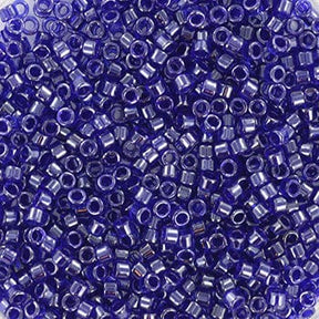 Miyuki Delica Perlen, DB 277, Transparent Luster Kobalt, 11/0 - Uniq Perler - 115589