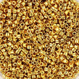 Miyuki Delica Perler, DB 31L, 24KT Gold Light Plated,(11/0) - Uniq Perler - DB - 31 - 4