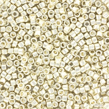 Miyuki Delica Perler, DB 35, Galvanized Silver, (11/0) - Uniq Perler - 666111