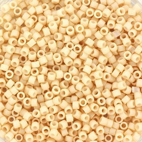 Miyuki Delica Beads, DB 353, Opaque Matte Antique Beige, 11/0 - Uniq Perler - 113292