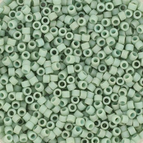 Miyuki Delica Perlen, DB 374, Opaque Matte Luster Sea Foam, 11/0 - Uniq Perler - 1127764