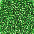 Miyuki Delica Perler, DB 46, Silverlined Green, 11/0 - Uniq Perler - 113294