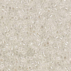 Miyuki Delica Perlen, DB 50, Transparent Luster Kristall, 11/0 - Uniq Perler - 505088