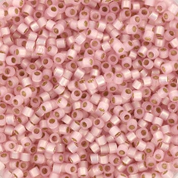 Miyuki Delica Perler, DB 624, Silverlined Dyed Alabaster Light Rose, 11/0 - Uniq Perler - 114363