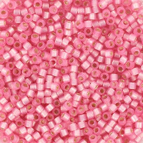 Miyuki Delica Beads, DB 625, Silverlined Dyed Alabaster Rose, 11/0 - Uniq Perler - 114364