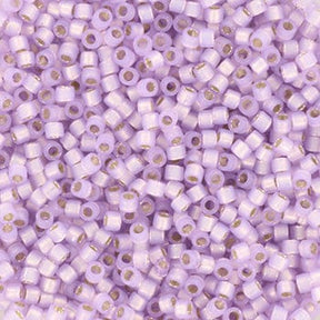 Miyuki Delica Beads, DB 629, Silverlined Dyed Alabaster Lilac, 11/0 - Uniq Perler - 114858