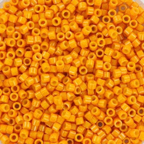 Miyuki Delica Beads, DB 651, Opaque Dyed Squash, 11/0 - Uniq Perler - 23579