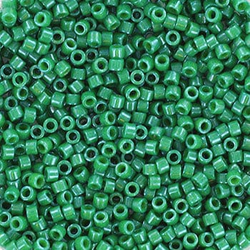 Miyuki Delica Perler, DB 656, Opaque Dyed Green, 11/0 - Uniq Perler - DB - 656 - 4