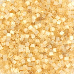 Miyuki Delica Beads, DB 674, Silk Satin Light Topaz, 11/0 - Uniq Perler - 114368