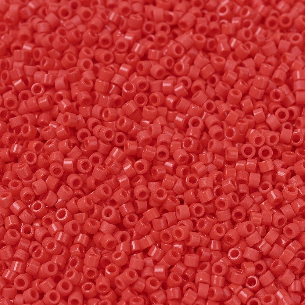 Miyuki Delica Perler, DB 727, Opaque Vermillion Red, 11/0 - Uniq Perler - 245588