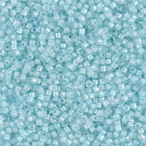 Miyuki Delica Perlen, DB 78, Lined Luster Crystal Aqua Mist, 11/0 - Uniq Perler - 0001489095