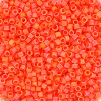 Miyuki Delica Perler, DB 872, Opaque Matte Ab Orange, 11/0 - Uniq Perler - 111322