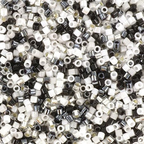 Miyuki Delica Beads, DB MIX 02, Grey Mist, 15/0 - Uniq Perler - 532479977