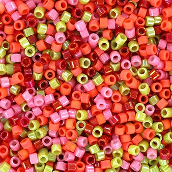Miyuki Delica Perler – DB MIX 120, Wild Flower (11/0) - Uniq Perler - DB-mix120-100