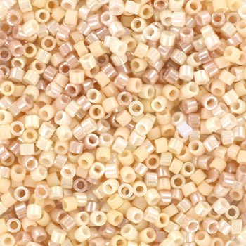 Miyuki Delica Perler – DB MIX 31, Soft Shimmer (11/0) - Uniq Perler - DB-mix31-100