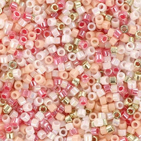 Miyuki Delica Pärlor, MIX 47, Ljusrosa, 11/0 - Uniq Perler - 115605