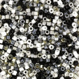 Miyuki Delica Perler, MIX 54, Black and White, 11/0 - Uniq Perler - 11231 - 4