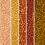 Miyuki Delica Sæt – Golden Harvest, 11/0 - Uniq Perler - 8985456