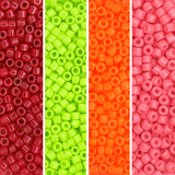 Miyuki Delica Sæt – Neon Fiesta, 11/0 - Uniq Perler - 8997656