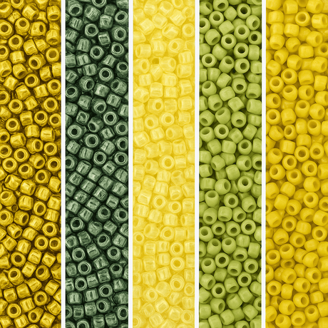 Miyuki Delica Sæt - Sunny Mix, 11/0 - Uniq Perler - 644678