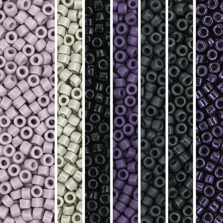 Miyuki Delica Sæt – Twilight Shadows, 11/0 - Uniq Perler - 8533578