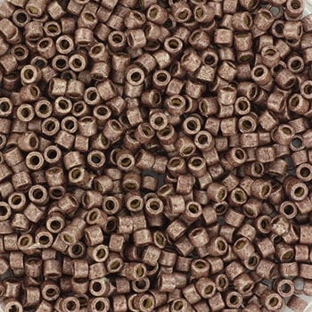 Miyuki delica's 11/0 - duracoat galvanized matte dark mauve 1843F - Uniq Perler - 564448