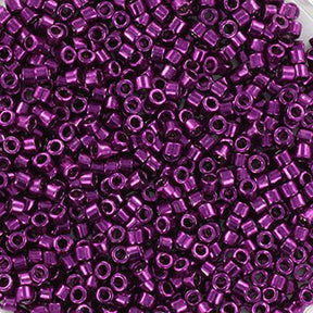 Miyuki delica's 11/0 - galvanized dark magenta 463 - Uniq Perler - 118429