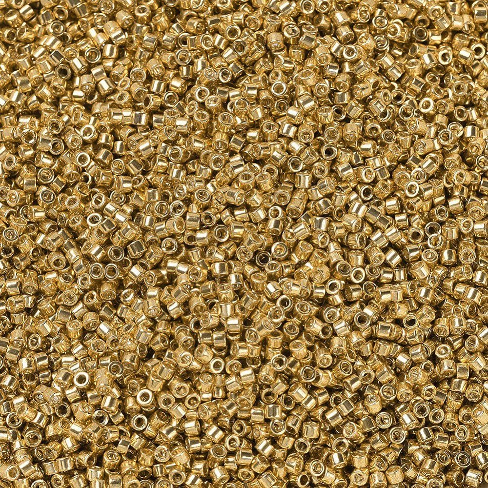 Miyuki delica's 11/0 - galvanized Yellow Gold 410 - Uniq Perler - 116021